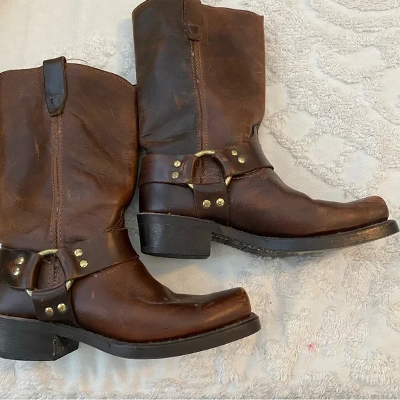 Durango Men’s Brown Leather Boots, Size 7 - Picture 4 of 9